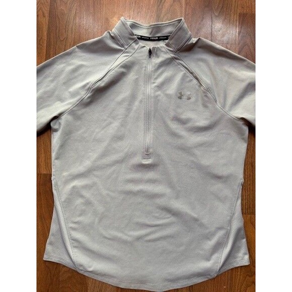 UNDER‎ ARMOUR RUN HeatGear Womens Mileage ½ Zip LRG Long Sleeve Shirt - Picture 3 of 12